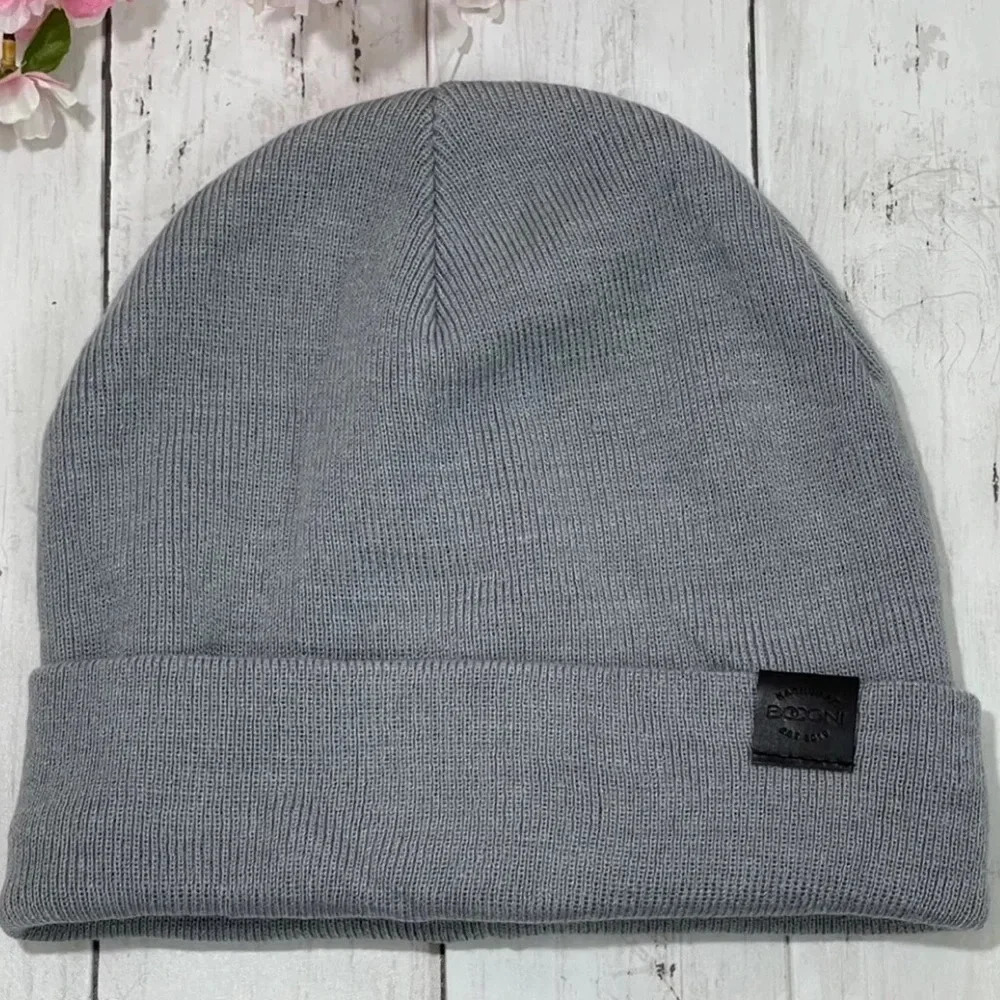 Boconi Gray Unisex Beanie